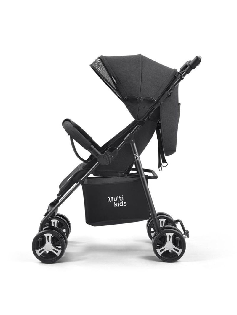 Carrinho de bebê flick preto - multikids baby