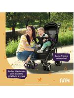 Carrinho de bebê flick preto - multikids baby