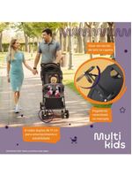 Carrinho de bebê flick preto - multikids baby