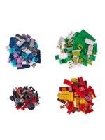 Conjunto de blocos de construção 253 pçs + base de construção 25x25cm cinza candide max