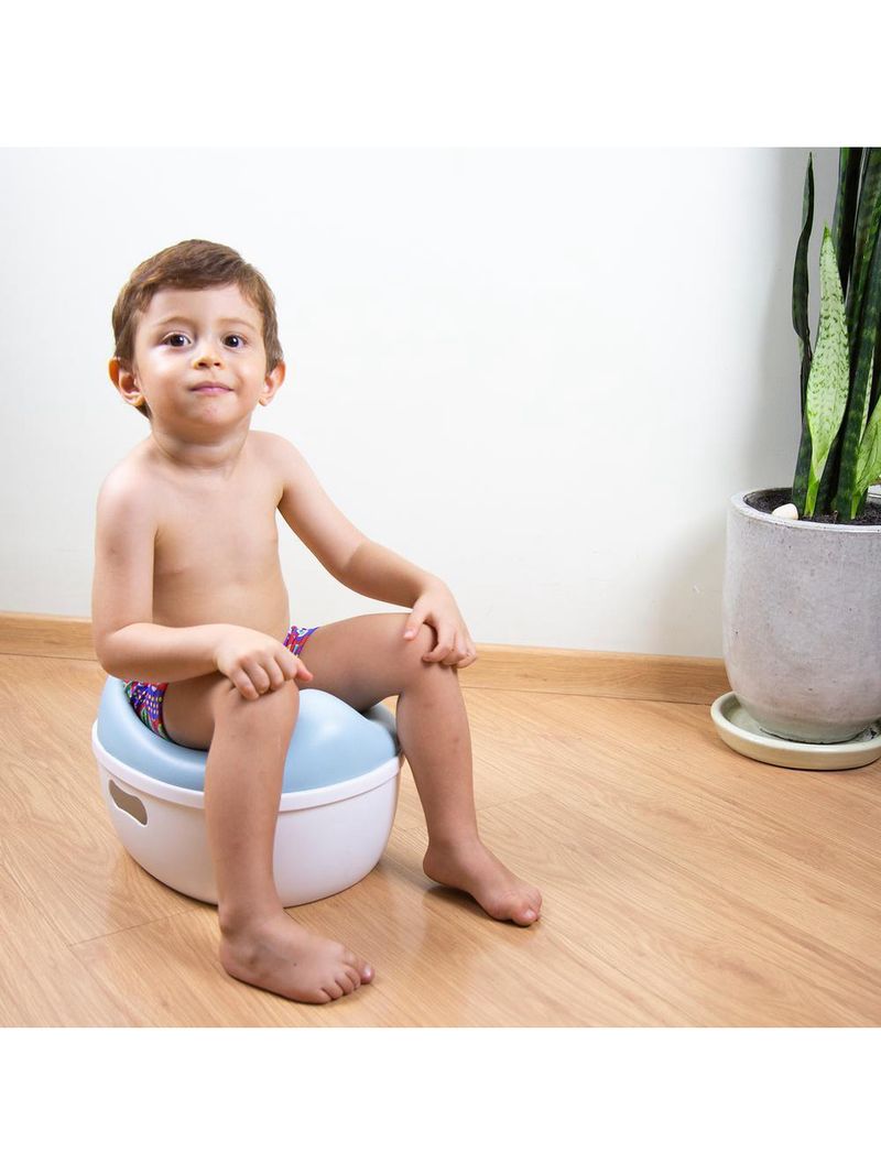 Troninho infantil kingdom potty 3 in 1 blue - safety 1st