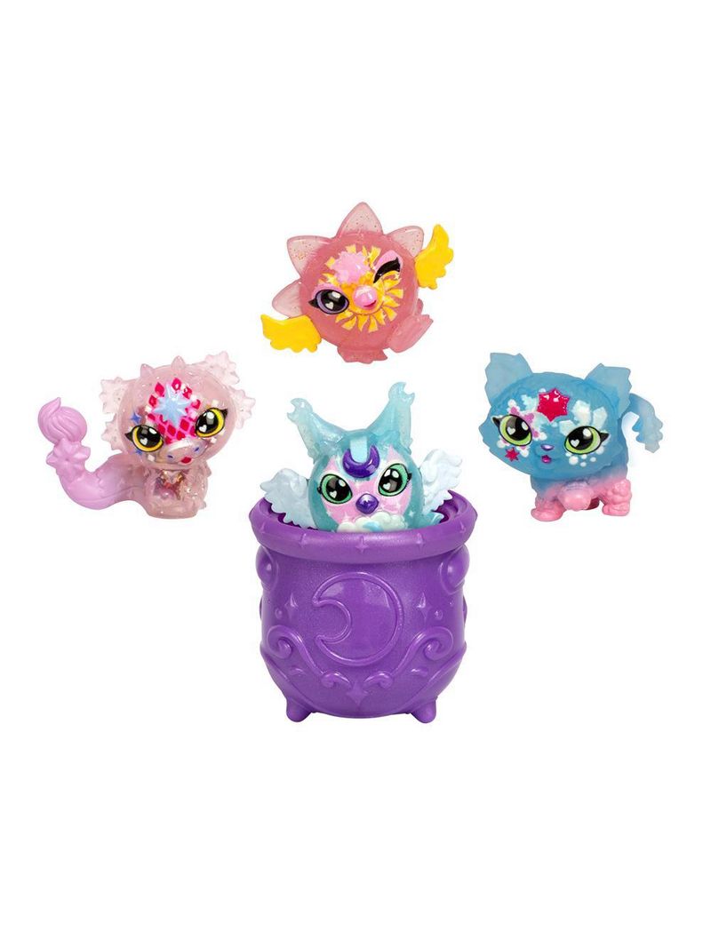 Kit com 4 mini figuras magic mixies minis