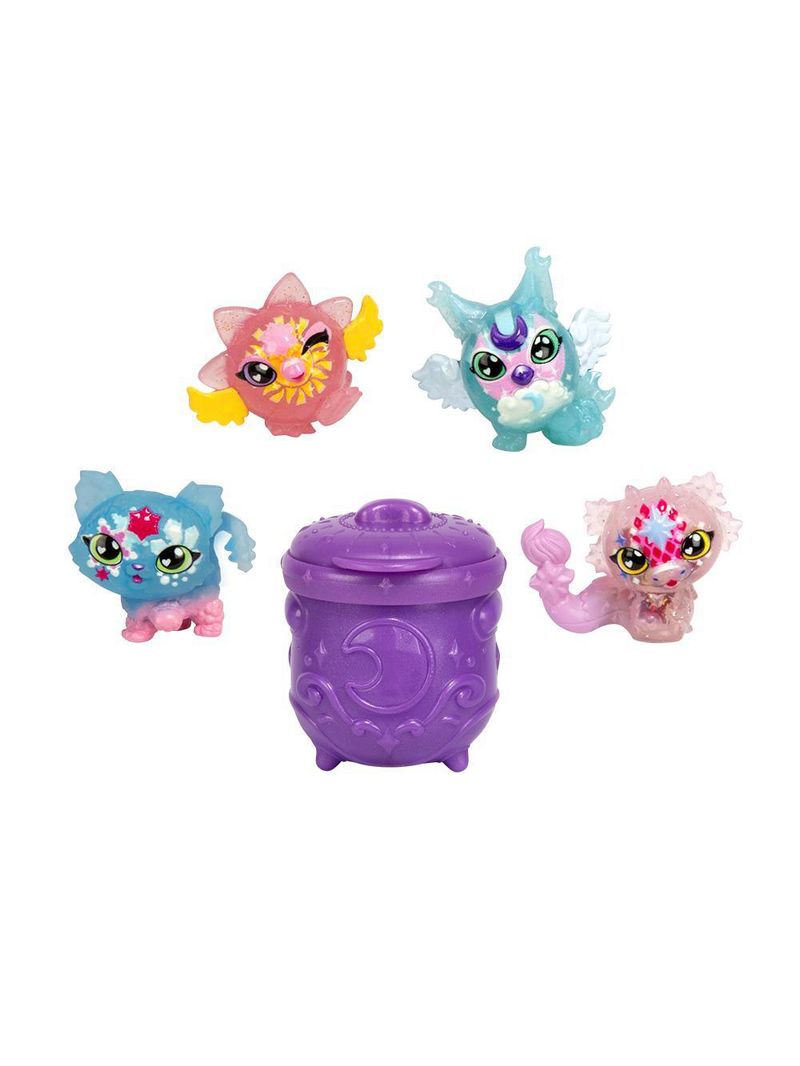 Kit com 4 mini figuras magic mixies minis
