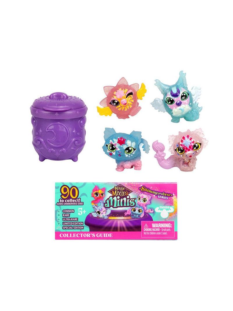 Kit com 4 mini figuras magic mixies minis