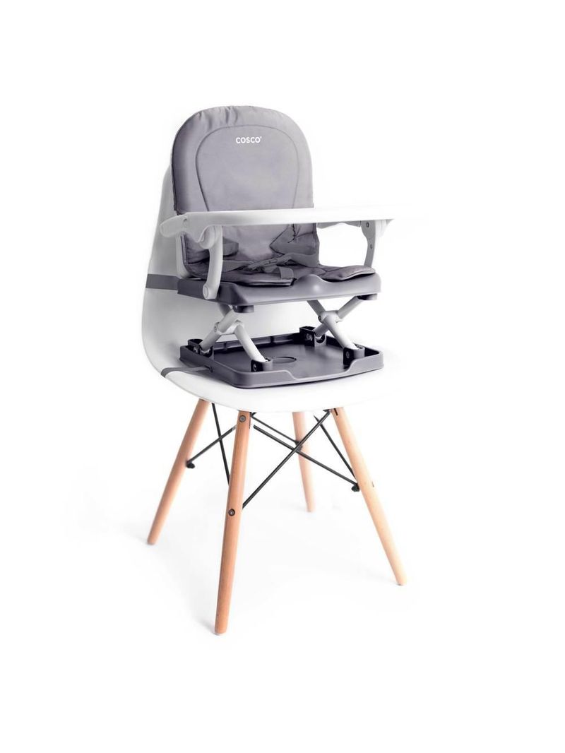 Cadeira de alimentação portátil pop cinza - cosco