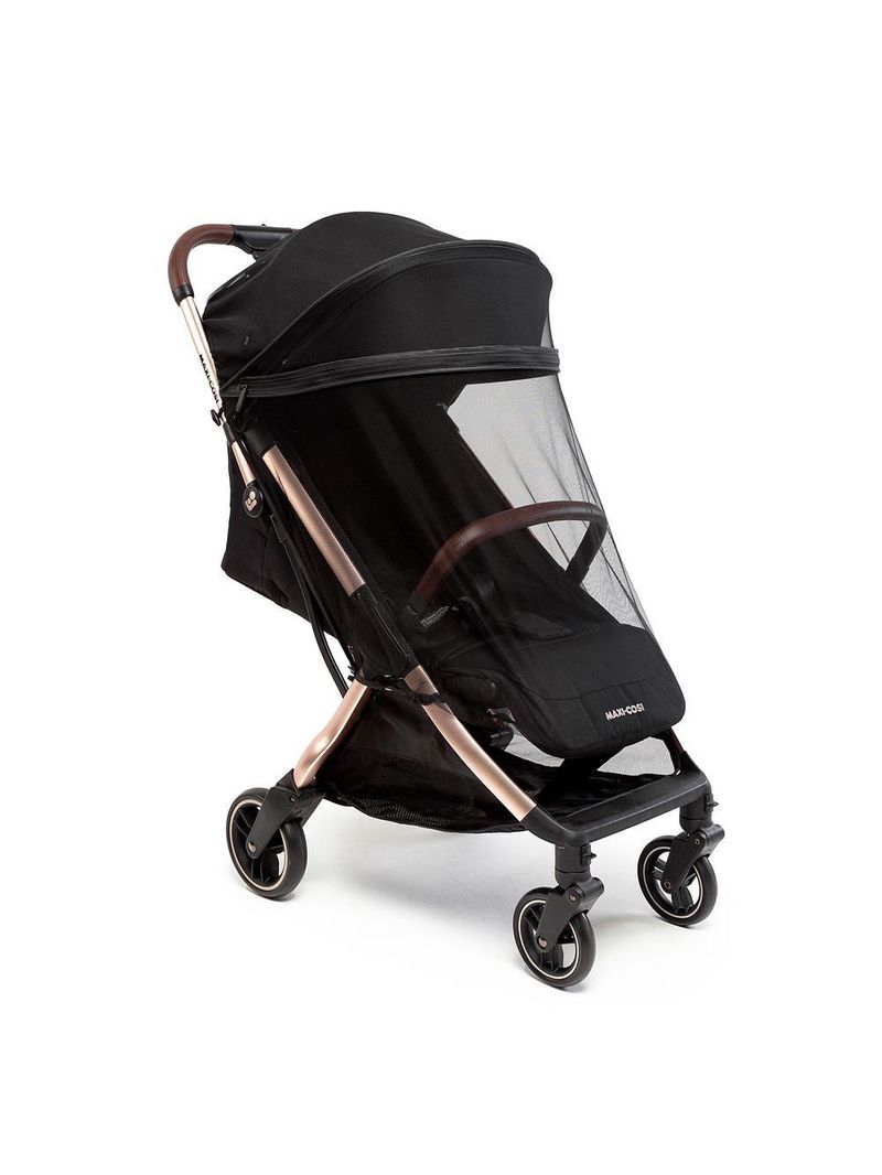 Carrinho de bebê eva³ 0 a 15 kg essential black champagne - maxi-cosi