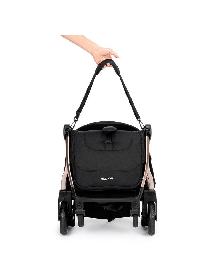 Carrinho de bebê eva³ 0 a 15 kg essential black champagne - maxi-cosi