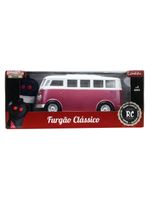 Veículo controle remoto garagem sa furgão - vermelho