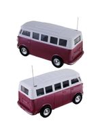 Veículo controle remoto garagem sa furgão - vermelho