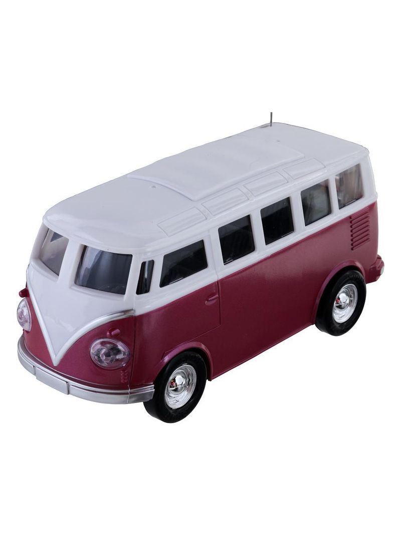 Veículo controle remoto garagem sa furgão - vermelho