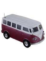 Veículo controle remoto garagem sa furgão - vermelho