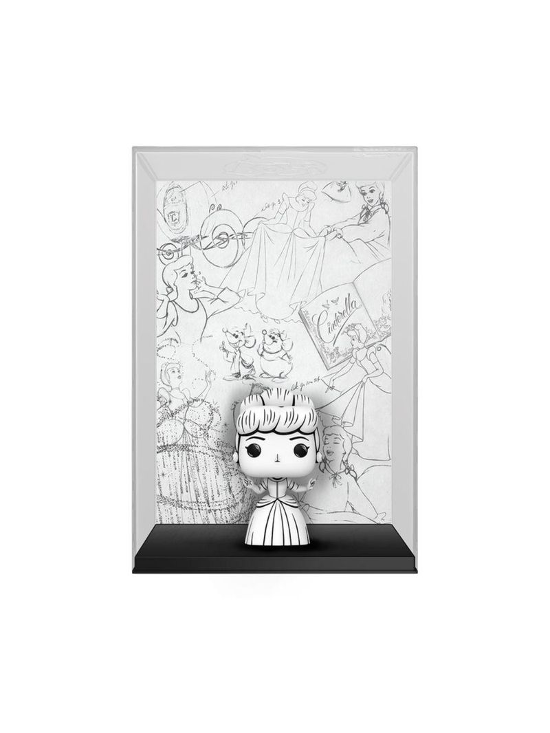 Boneco funko pop! art cover disney esboços - cinderela