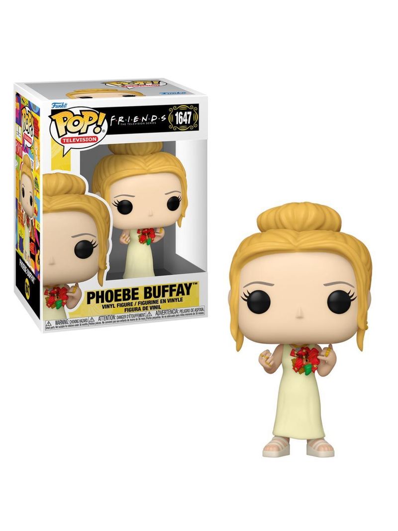 Boneco funko pop! friends - phoebe de vestido com enfeite