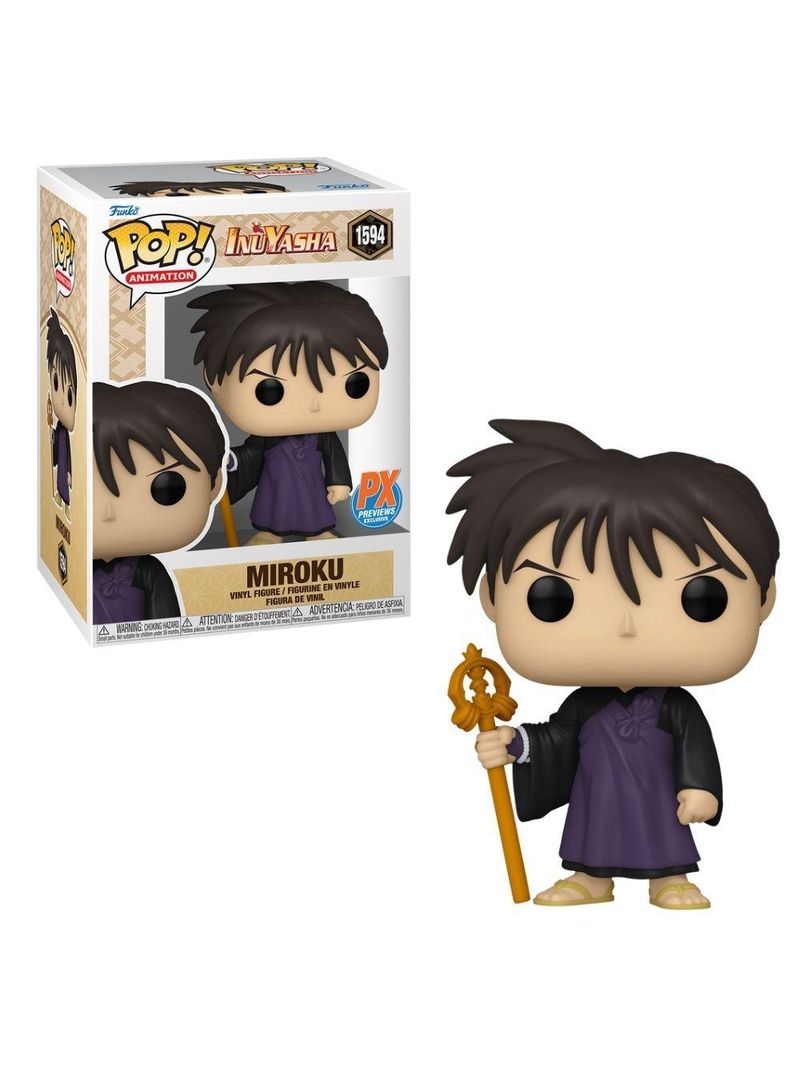 Boneco funko pop! inuyasha - miroku