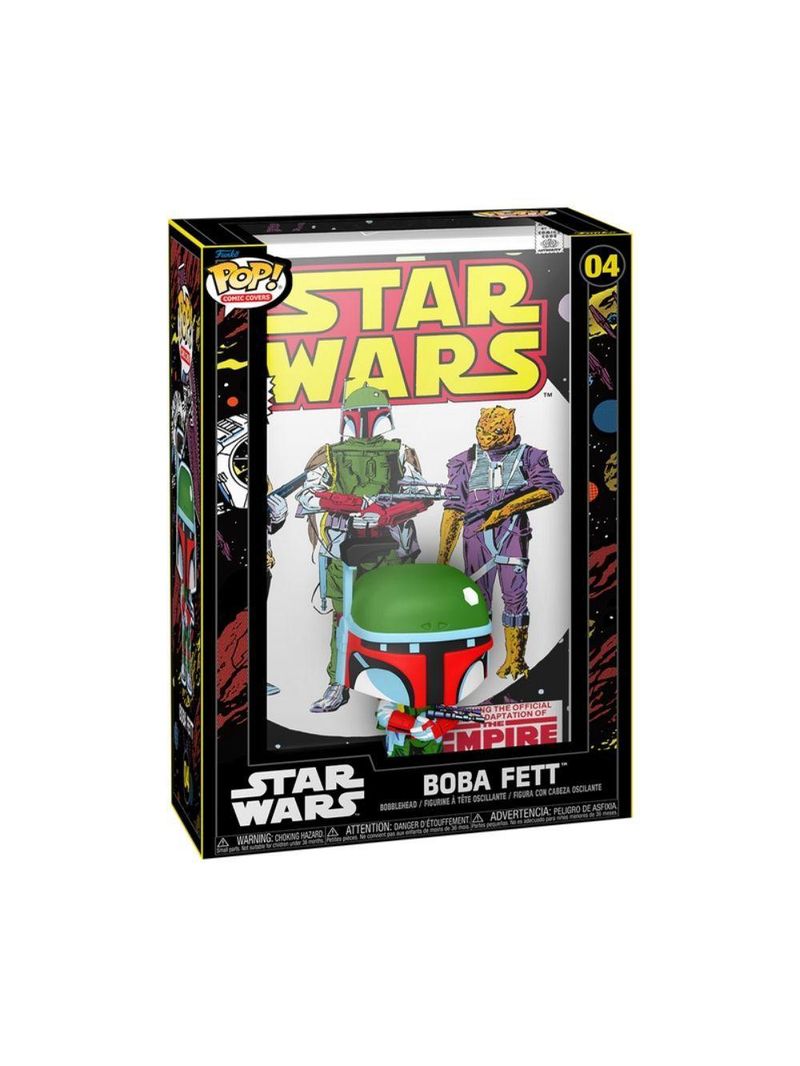 Boneco funko pop! comic cover - star wars - boba fett