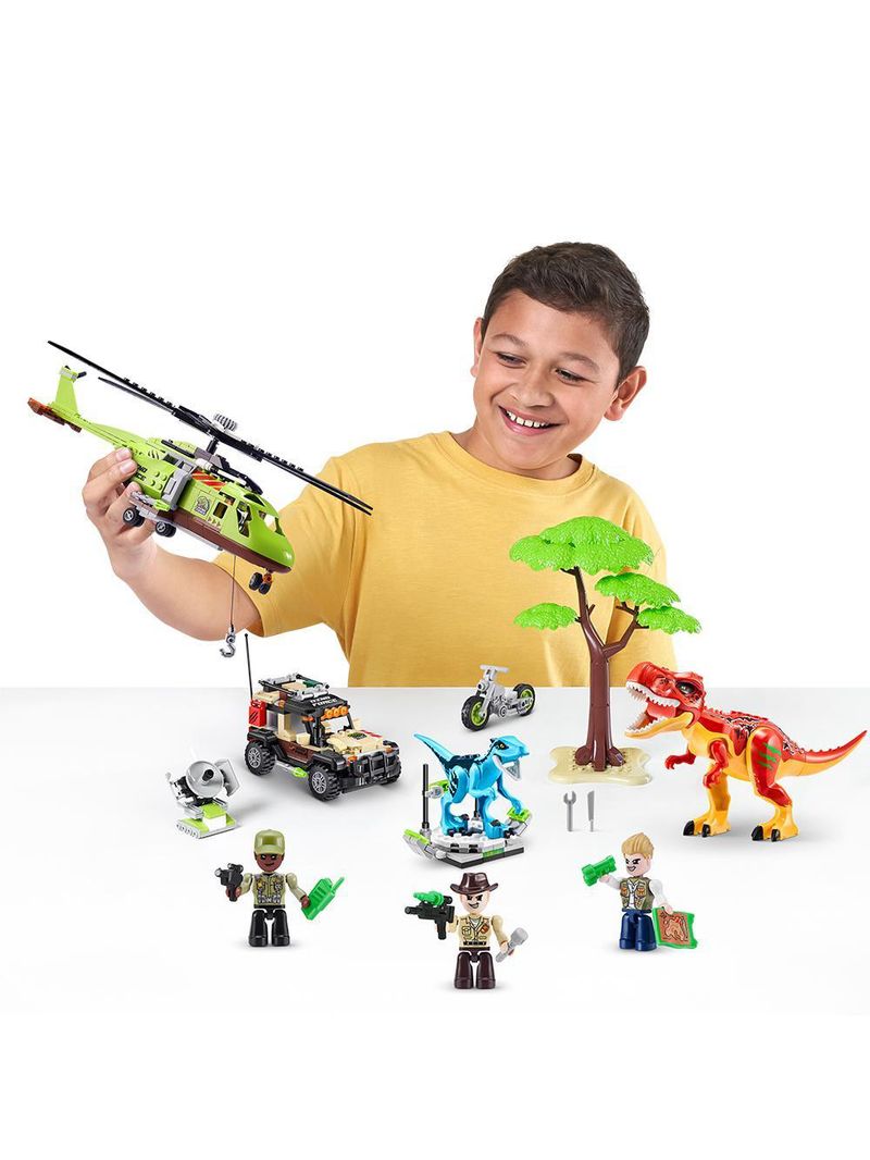 Blocos de construção max, candide, dino adventure 592 peças