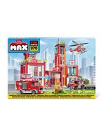 Blocos de montar max city estação de bombeiros 976 peças
