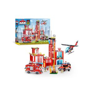 Blocos de montar max city estação de bombeiros 976 peças
