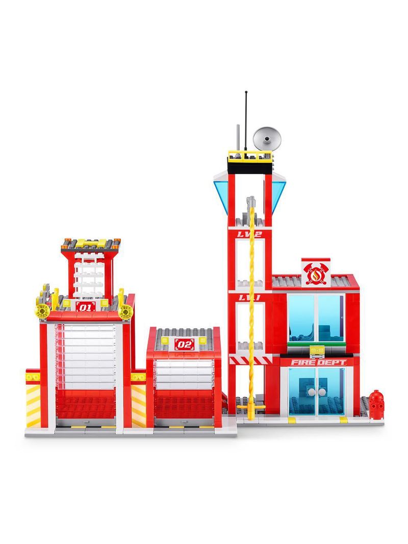 Blocos de montar max city estação de bombeiros 976 peças