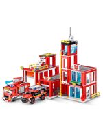 Blocos de montar max city estação de bombeiros 976 peças