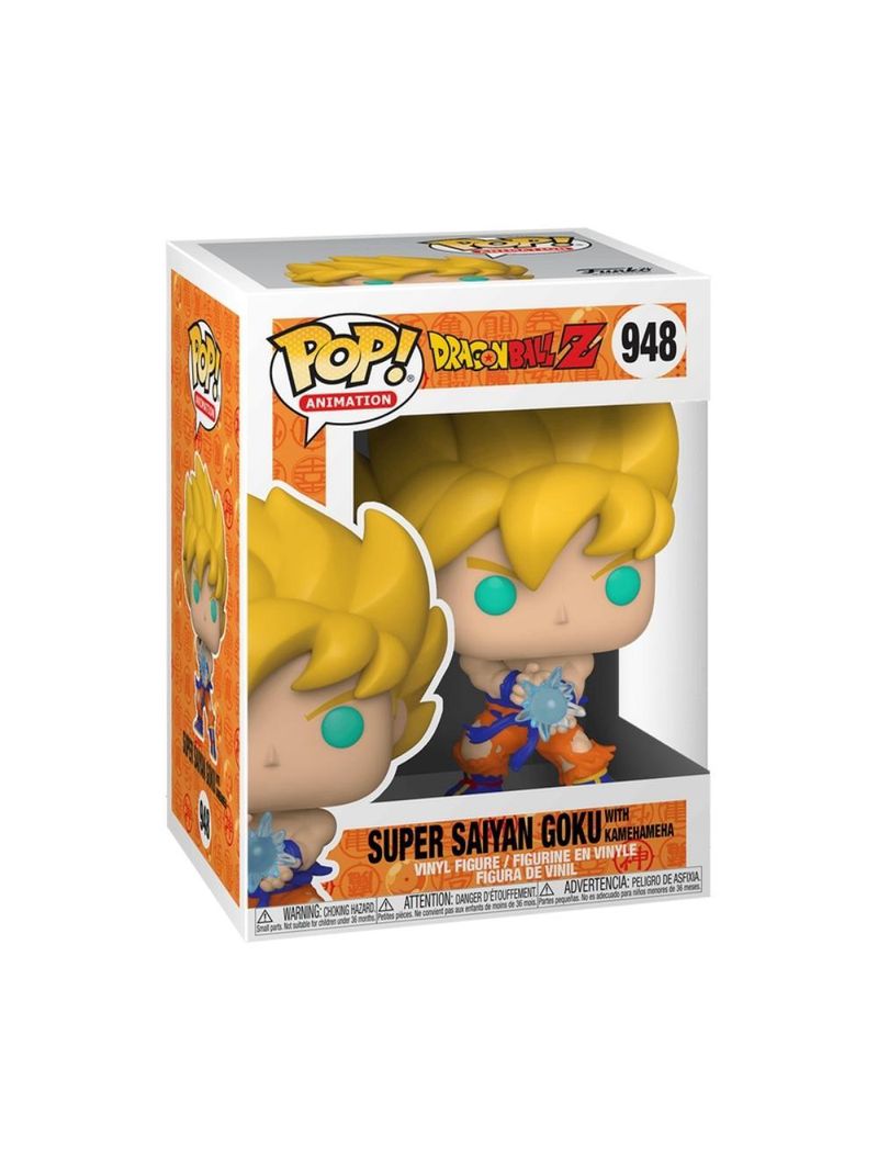 Boneco funko pop! dragon ball z goku super saiyan kamehameha