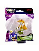 Boneco colecionável 6,5cm sonic prime - tails