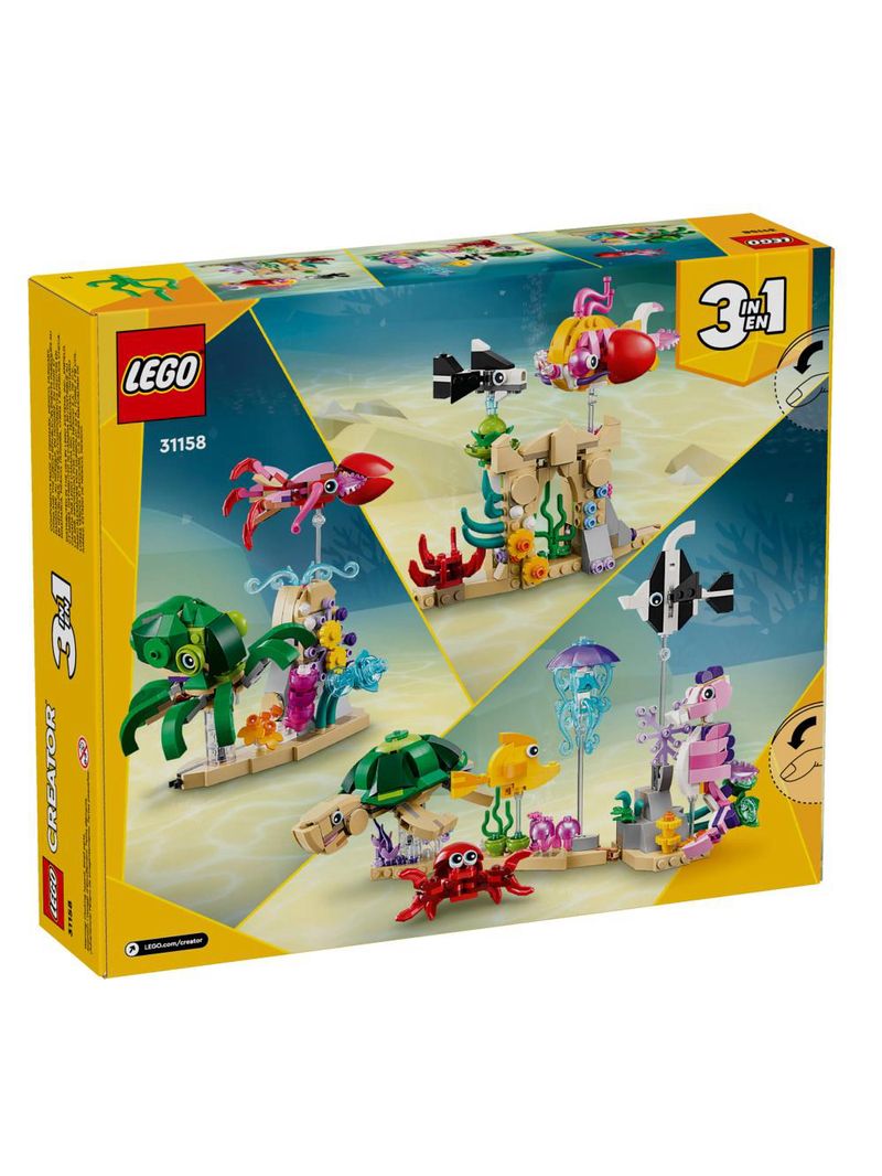 Lego creator 3 em 1 - animais marinhos