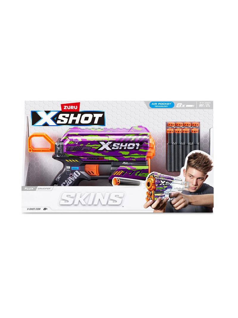 Lançador de dardos x-shot - skins flux - crucifer
