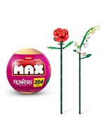 Blocos de montar max premium flowers - rosa 204 pçs