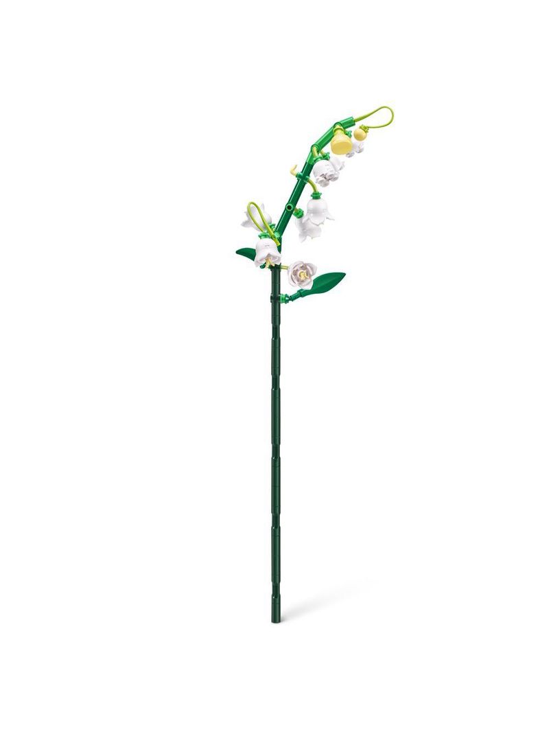 Blocos de montar max premium flowers - rosa 204 pçs