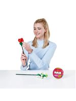 Blocos de montar max premium flowers - rosa 204 pçs