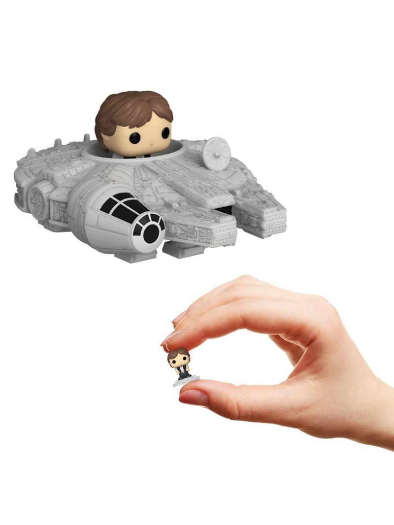Bitty pop! ride star wars - han solo com a millennium falcon