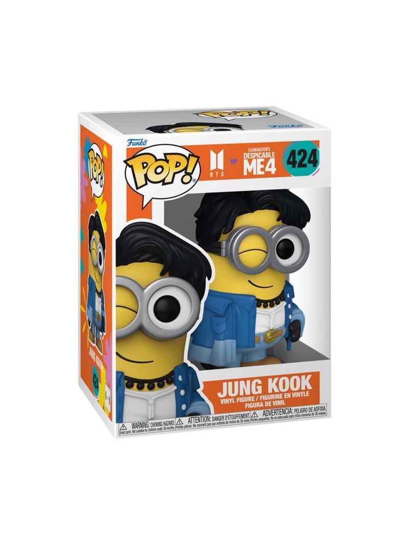 Boneco funko pop! bts x meu malvado favorito 4 jung kook