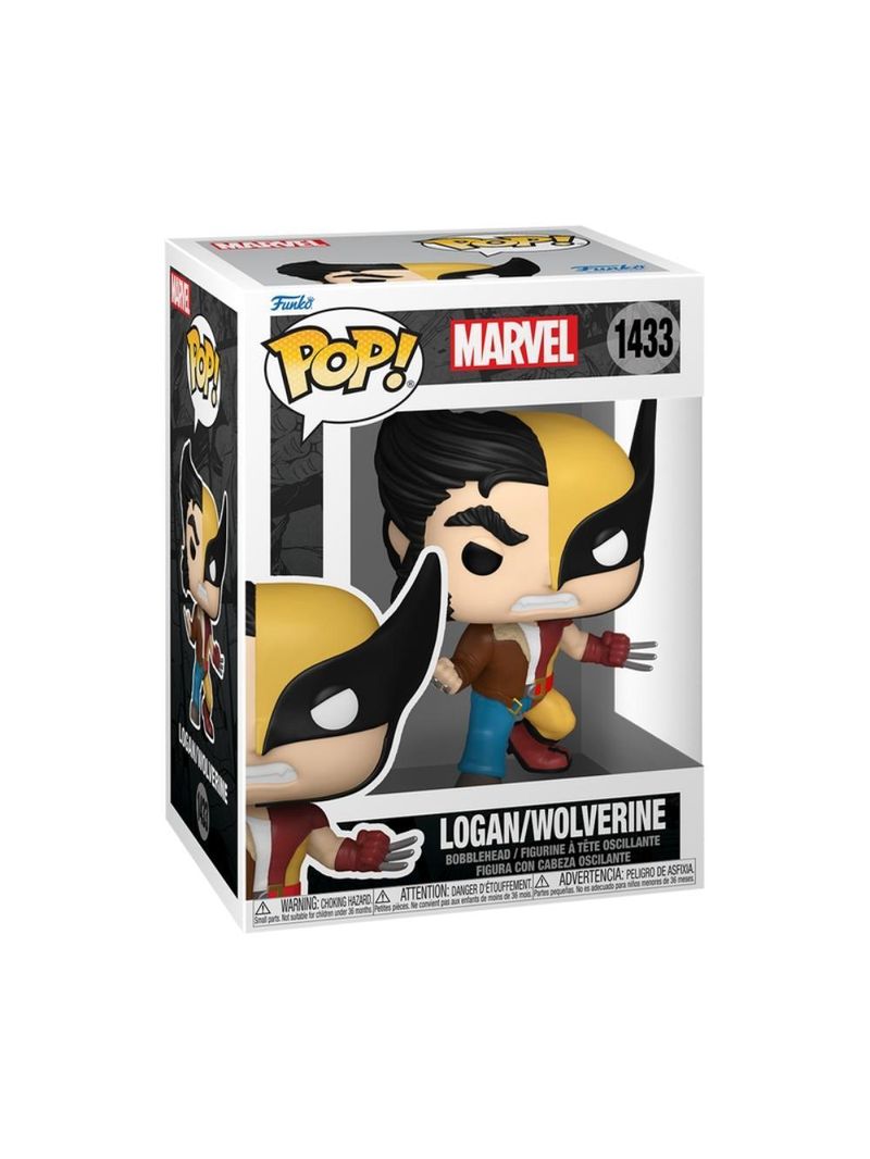 Boneco funko pop! marvel split - logan/wolverine