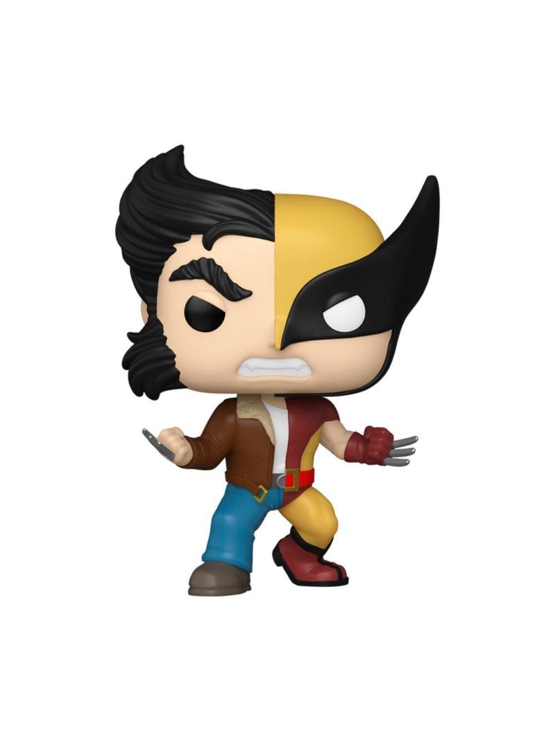 Boneco funko pop! marvel split - logan/wolverine