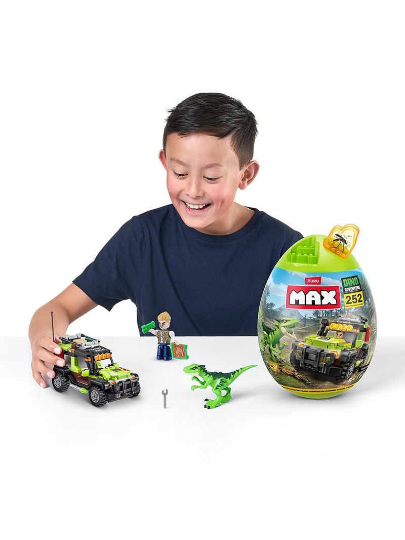 Blocos de construção max, candide, dino adventure 252 peças