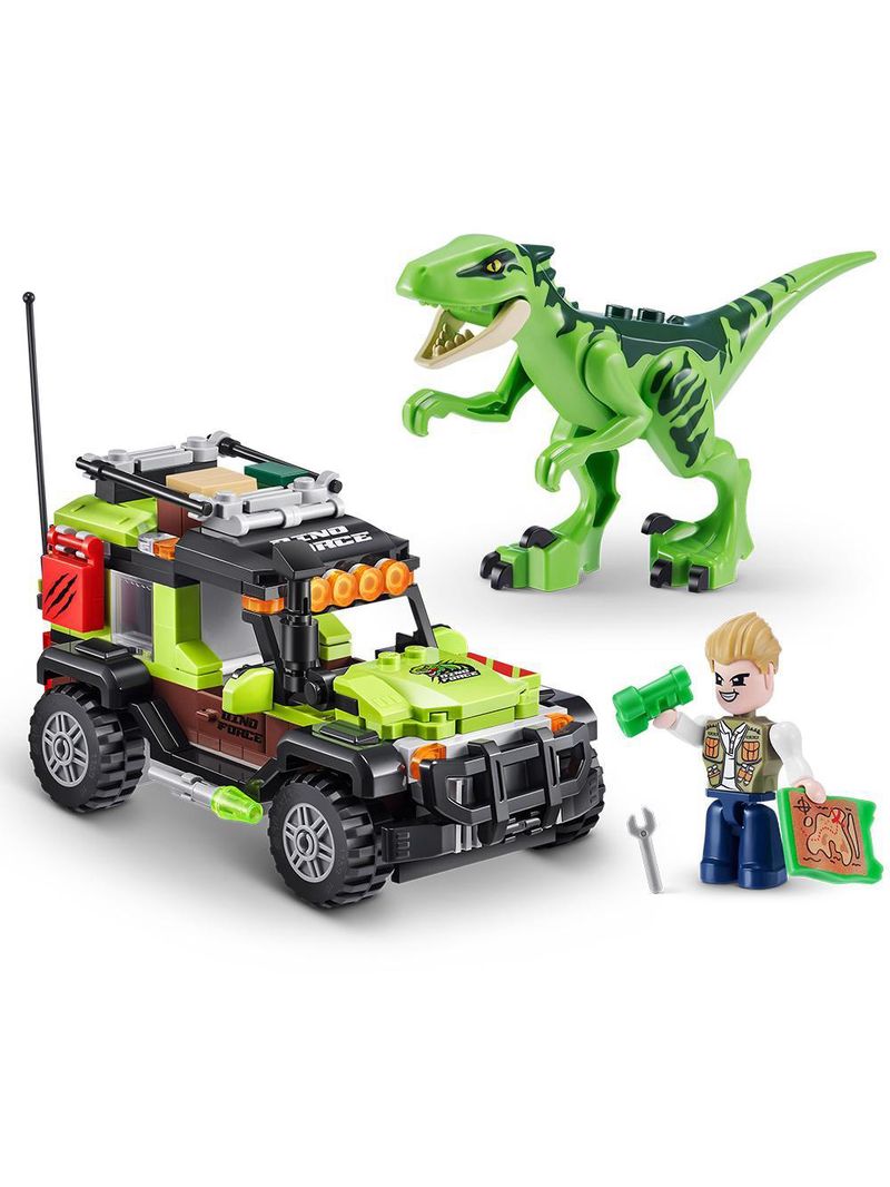 Blocos de construção max, candide, dino adventure 252 peças