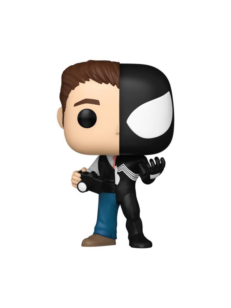 Boneco funko pop! marvel split - peter/homem-aranha preto