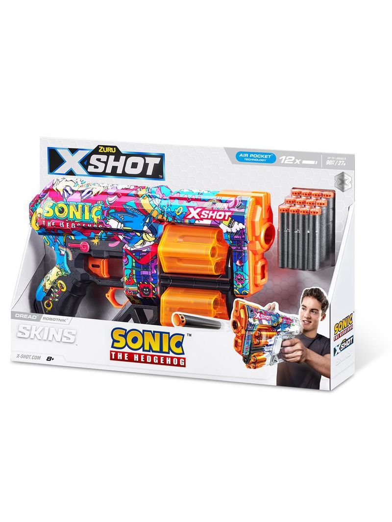 Lançador de dardos x-shot - skins dread - robotnik