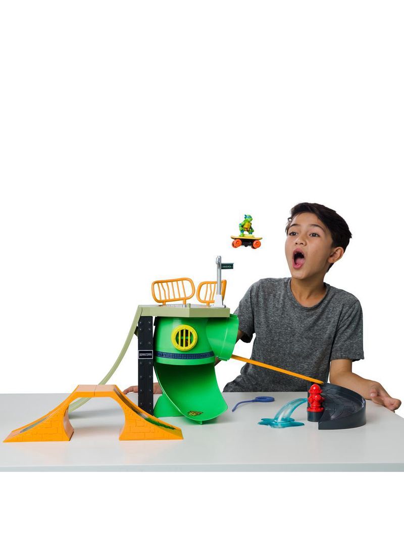 Tartarugas ninja - pista de skate mayhem playset