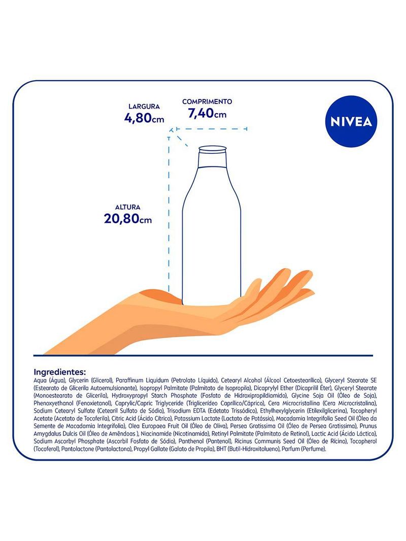 Nivea beleza radiante kit com 3 hidratantes desodorantes corporais