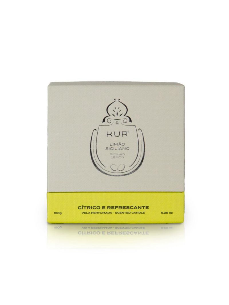 Vela perfumada de limÃo siciliano - 150g