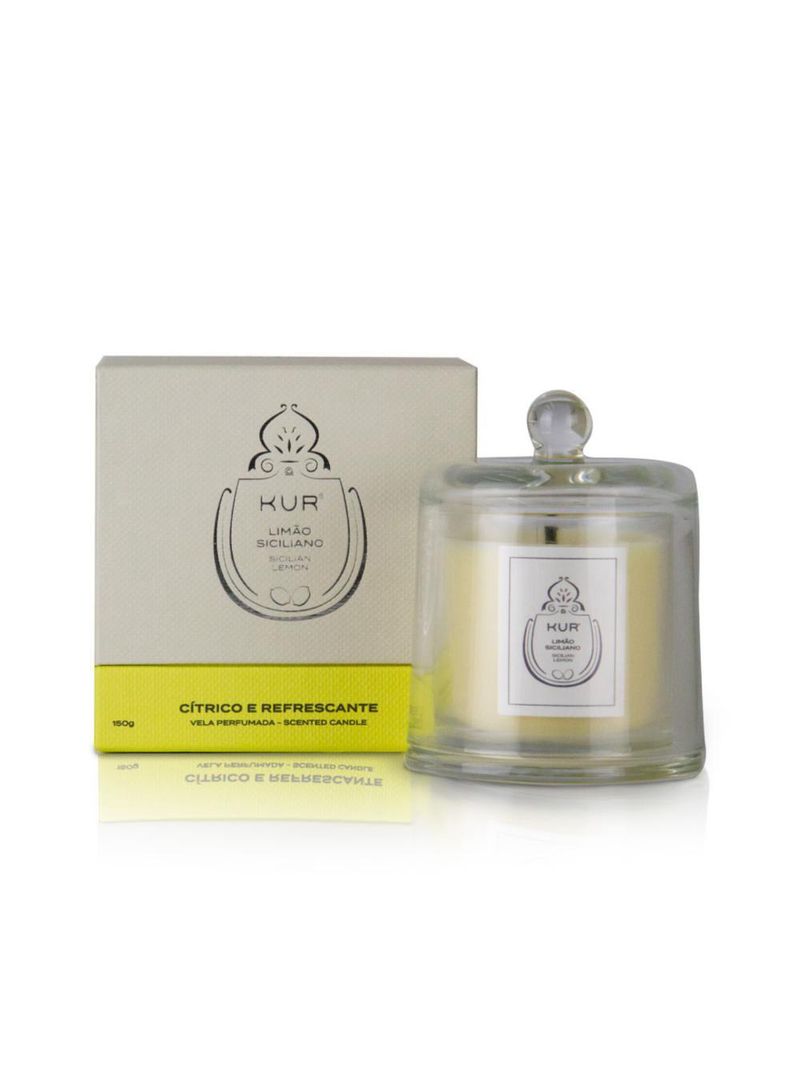Vela perfumada de limÃo siciliano - 150g