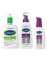 Cetaphil kit – espuma de limpeza + hidratante facial + loção hidratante