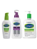 Cetaphil kit – hidratante facial + espuma de limpeza + loção hidratante