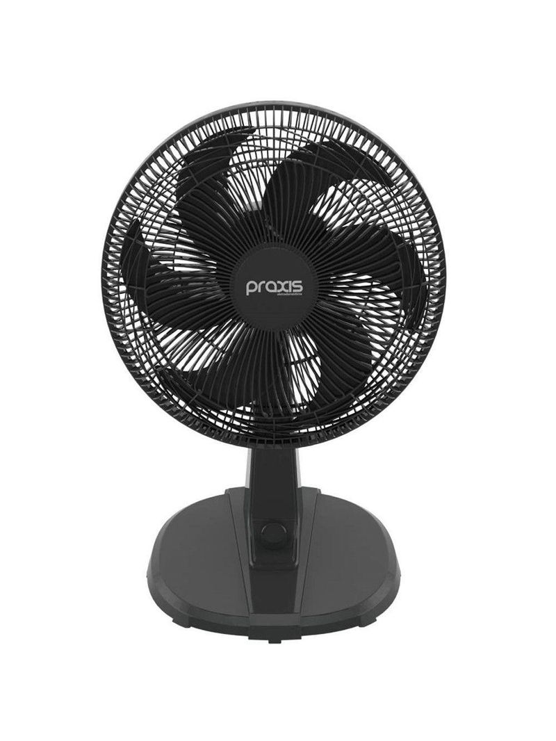 Ventilador De Mesa VENT42PT 6 Pás 3 Velocidades Praxis Preto 110V