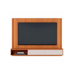 Painel TV 75 Polegadas E Bancada Suspensa Trento Freijó Off White C05 - Mpozenato