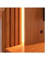 Painel TV 75 Polegadas E Bancada Suspensa Trento Freijó Off White C05 - Mpozenato