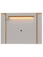 Painel TV 75 Polegadas Marina E Rack Com Led 180cm Ricky Off White Cinamomo B02 - Mpozenato