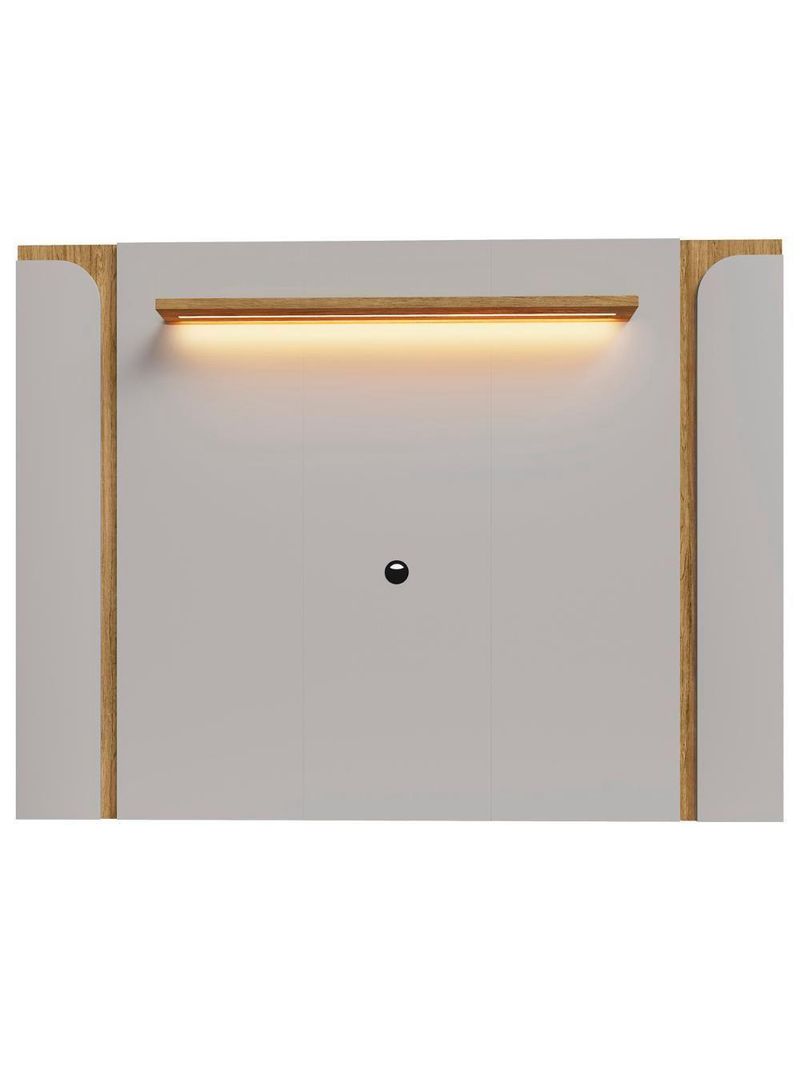 Painel TV 75 Polegadas Marina E Rack Com Led 180cm Ricky Off White Cinamomo B02 - Mpozenato